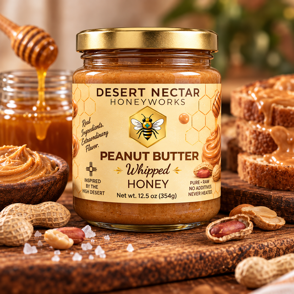 Peanut Butter Whipped Honey 12.5 oz