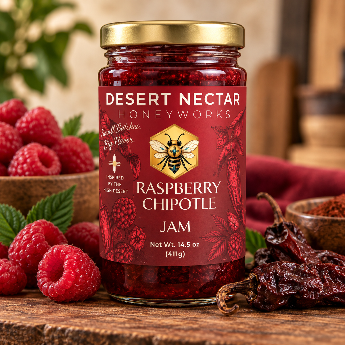 Raspberry Chipotle Jam