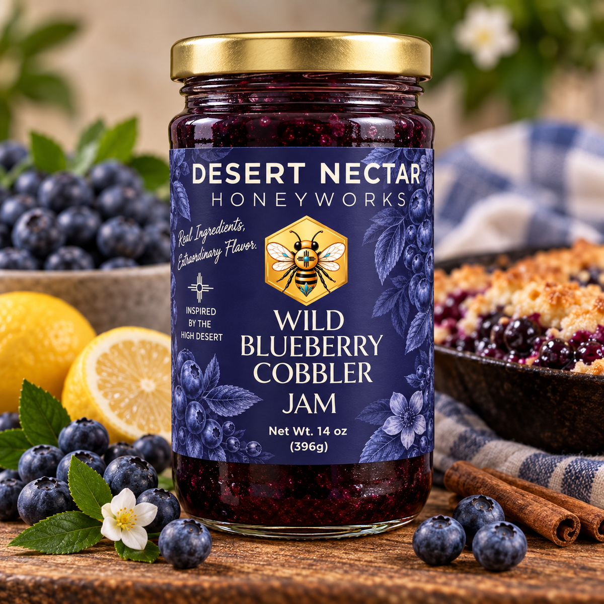 Blueberry Cobbler Jam