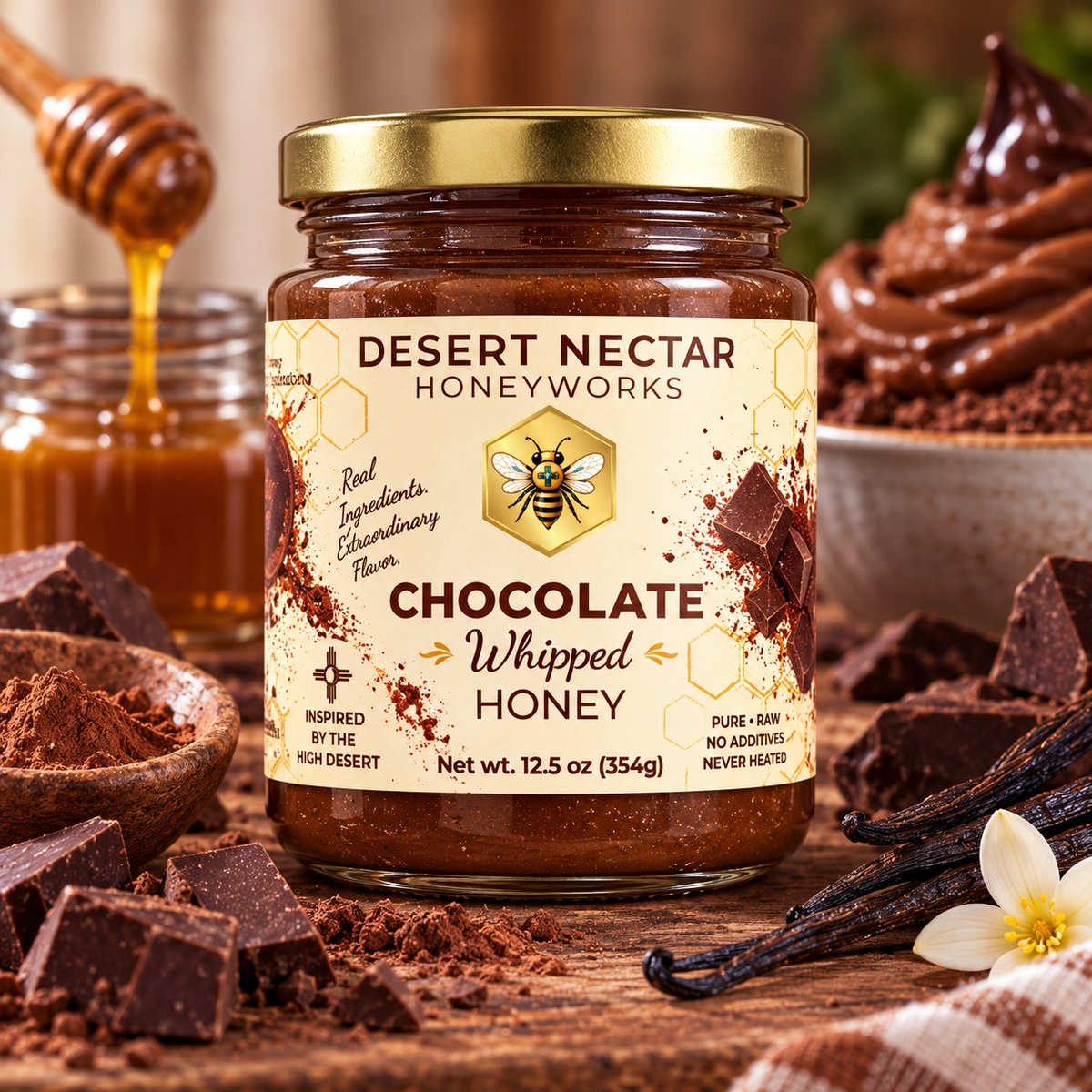 Chocolate Whipped Honey 12.5 oz