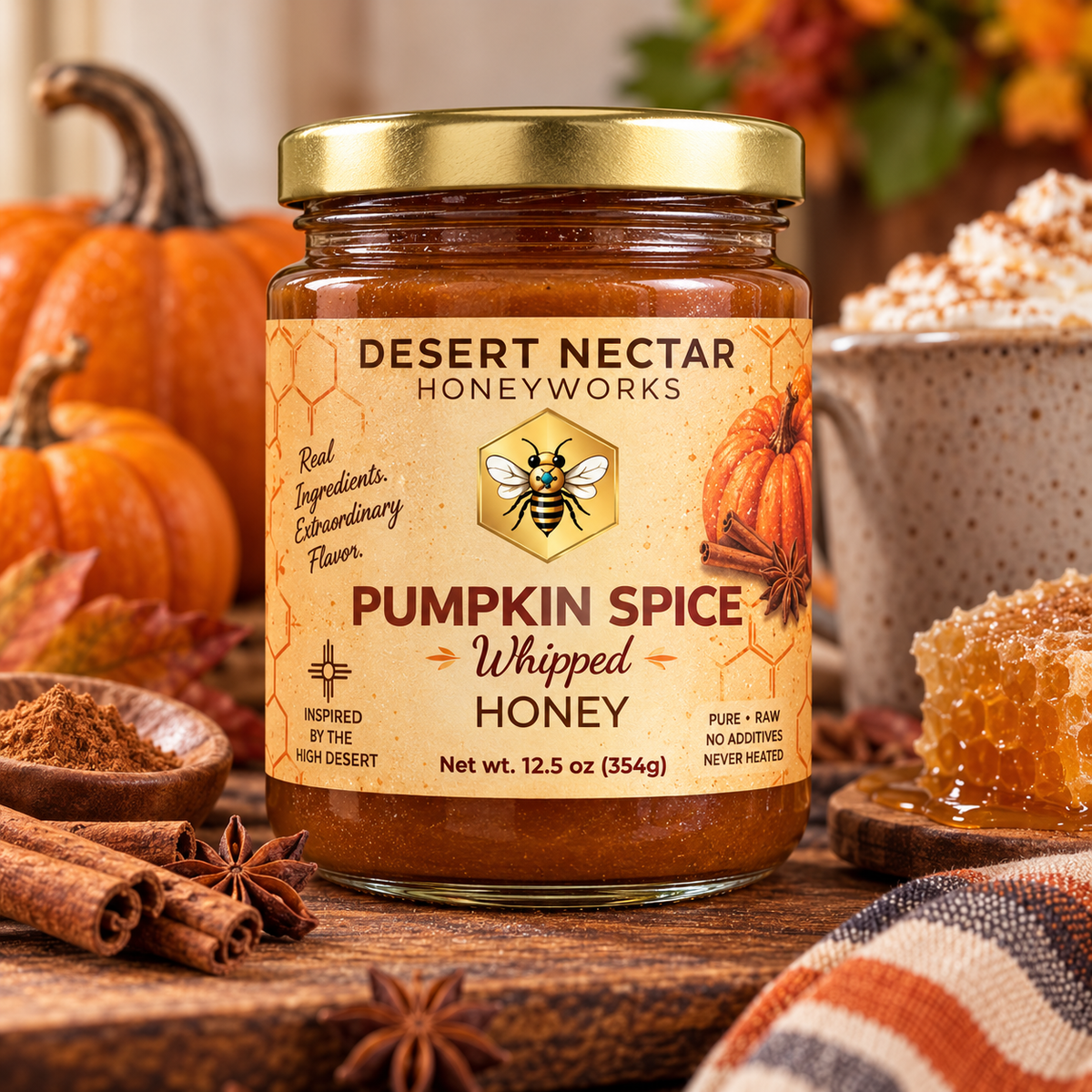 Pumpkin Spice Whipped Honey 12.5 oz