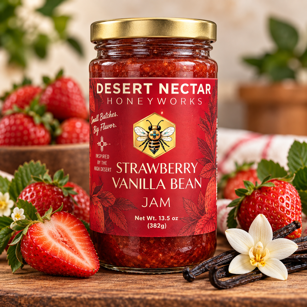 Strawberry Vanilla Bean Jam