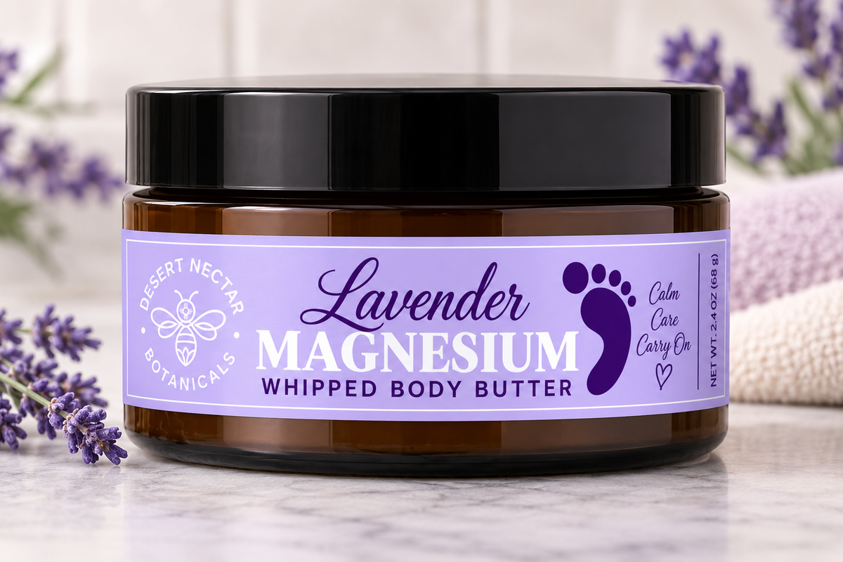 Lavender Magnesium Whipped Body Butter 4oz