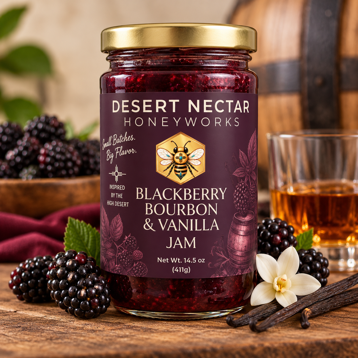 Blackberry Bourbon & Vanilla Jam